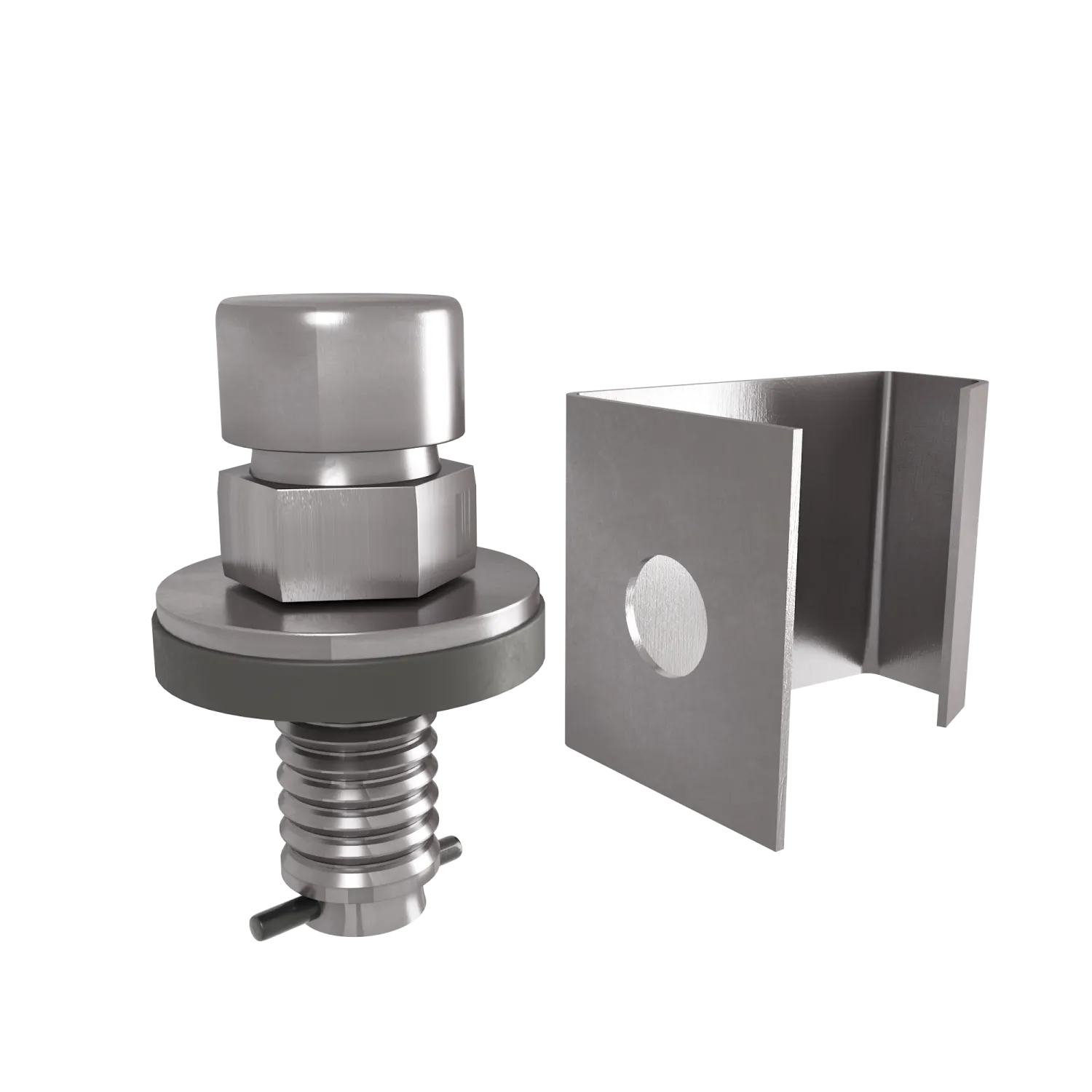 Скоба монтажная и питометрический лючок